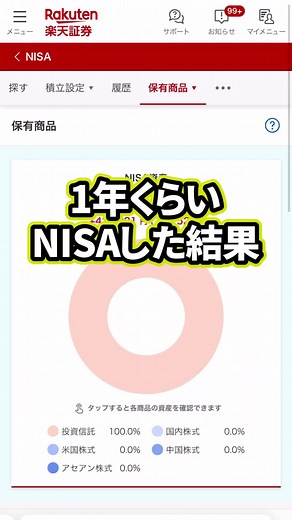 1年くらいNISAした結果… #nisa #つみたてnisa #積み立てnisa #つみたてnisa初心者 #積立nisa初心者 #投資 #投資初心者 #投資信託 #年金