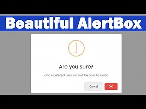 Beautiful AlertBox using SweetAlert