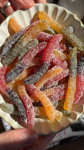 34K views · 317 reactions | HOMEMADE SOUR GUMMY WORMS (we made 1...