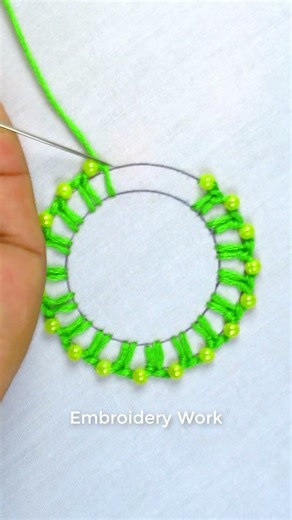 🔥Easy circle embroidery pattern💛