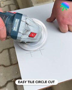 45K views · 49 reactions | Easy tile circle cut | Naturee | Facebook