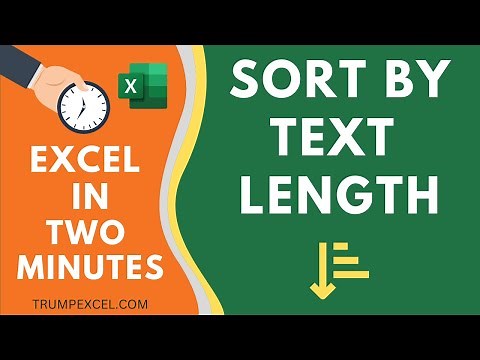 Sort by Text Length in Excel (2 Easy Ways)