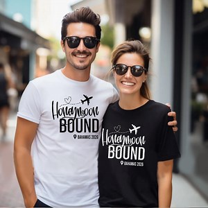 Custom Honeymoon Bound Shirt Couple Matching Honeymoon Tshirts Personalized Honeymoon Gifts Newlywed Shirt Bride Groom Shirt Couples Gifts - Etsy
