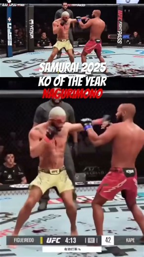 SAMURAI 2025 KO OF THE YEAR NAGURIMONO #ufc5 #samuraiufc