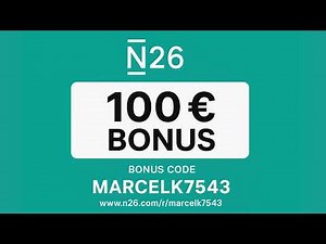 💸 N26 Bank free Promo Code – Get up to €100 ! with code MARCELK7543