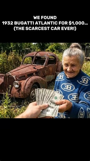 RESTORATION MASTER on Instagram: "WE FOUND 1932 BUGATTI ATLANTIC FOR $1,000… (THE SCARCEST CAR EVER!) THE UNBELIEVABLE STORY: Deep inside a forgotten industrial warehouse, hidden under a mountain of old tires and dusty tarps, we found the holy grail of all cars: A 1932 Bugatti Atlantic. We bought it for just $1,000 from an owner who had no idea what was under the dust. This is not just a car; it’s a masterpiece that has been missing for generations. This ART ON WHEELS was found in a shocking sta