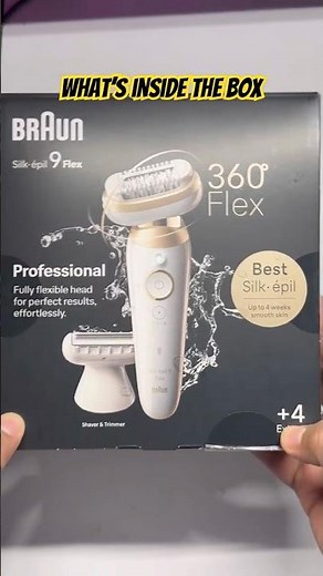 Braun Silk épil 9 Flex 🔥| What’s inside the box | hair removal