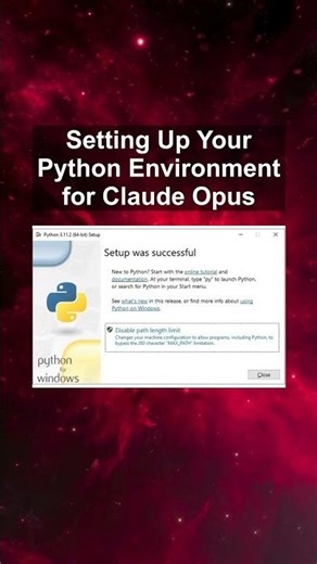 Setting Up Your Python Environment for Claude Opus #ai #artificialintelligence #machinelearning