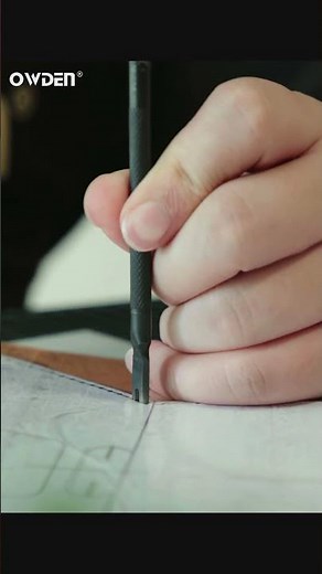Unlock perfect stitching with OWDEN's 3pc Diamond Chisel Set! #leathertooling #leathertool