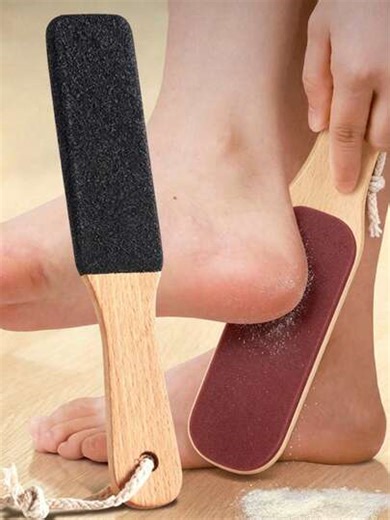 1pc Professional Foot File, Wooden Foot Scrubber For Removing Dead Skin, Calluses, Dirt And Grease, Gentle Care For Cracked Feet. Made Of Beechwood With Double-Sided Sanding Surface, Can Be Used During Shower, Bath, Foot Spa And Massage. Foot And Body Care Cleaning Tool. Non-Allergenic Foot Care | Durable Foot Scraper Tool; Healthy Home Goods, Body Care And Bathroom Supplies, Foot Care, Foot File Massager | SHEIN