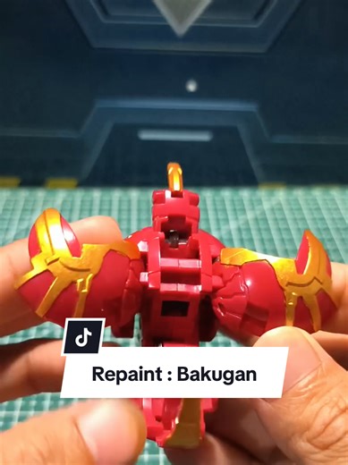 Repaint bằng bộ 3 màu kim loại của Stedi, nay thử trước màu vàng gold nha #toys #stedi #bakugan #sonmohinh #repaint