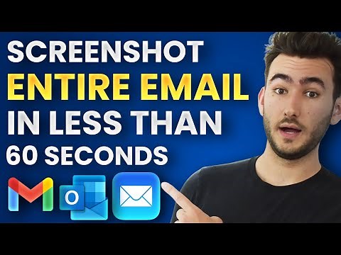 How To Screenshot A Full Email | 60 Second Tutorial