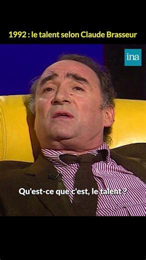 INA.fr on Instagram: "Il y a 5 ans, Claude Brasseur nous quittait. En 1992, sur le divan d’Henri Chapier, il livrait une réflexion intéressante sur ce qu’est vraiment le talent. ⏪ En 1992, l’acteur évoquait l’importance du travail, du bagage technique et de l’instinct dans la construction d’un comédien. Une parole précieuse pour tous les jeunes acteurs et actrices. #ClaudeBrasseur #Comédiens #INA #Archives"
