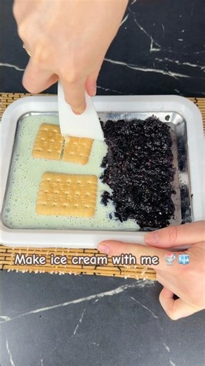 Make ice cream with me #icecream #dessert #asmr #food #frozen