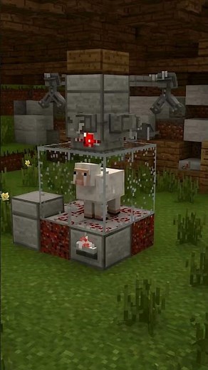 Minecraft Sheep Wool Remover – Automatic Redstone Machine!