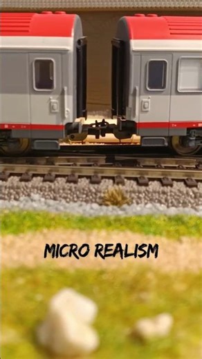 HO Scale IC Train Crossing Rails 🚆 Satisfying Wheel Action Over Track Intersection