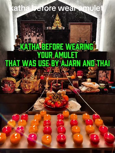 have you ever wonder is that any katha to chant before wearing amulet? yes there isit. come join us brother and sister. #health #cny #wishes #amulet #thaiamulet