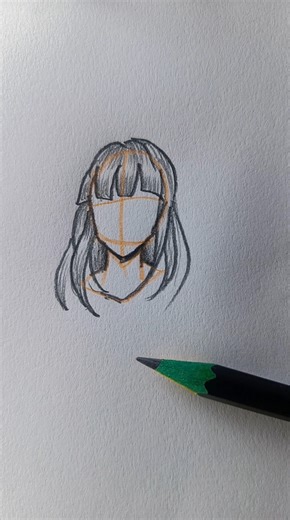 Anime Bangs Tutorial Every Artist NEEDS! 🔥 #art #foryou #shorts #howtodraw #easydrawing #tutorial