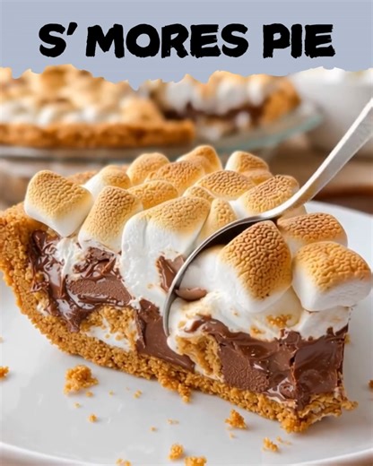 SMORES PIE RECIPE Recipe ⬇️ first CO.M.N.T ⬇️⬇️ | Amelia Recipes
