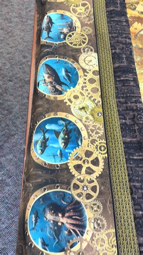 ‘Steampunk Menagerie’ by Jason Yenter for In the Beginning Fabrics’…a classy, richly-hued collection and this showstopper quilt pattern arrive at the Parlour this week!
