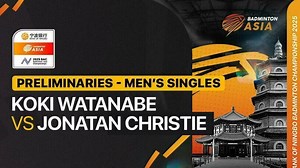 Koki Watanabe (JPN) vs Jonatan Christie (INA) - Full Match | Badminton Asia Championships 2025 - Men's Singles