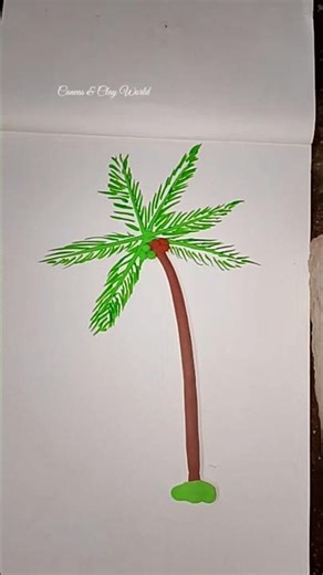 Clay Art - Coconut Tree #diy #clayvideos #artandcraft #art