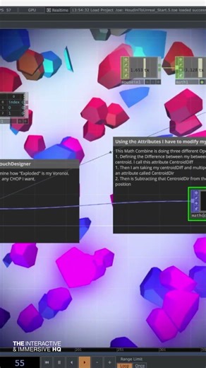 Houdini Voronoi Fracture to TouchDesigner