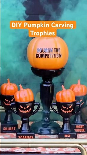 DIY Trophy Pumpkins 🏆🎃 Fun Awards for Pumpkin Carving or Costumes!