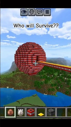 Minecraft TNT Run [Crazy Ending 🤯] #shorts #minecraft