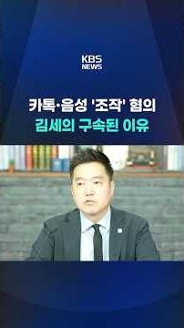 '김수현 명예훼손' 가세연 김세의 구속영장 발부 #shorts / KBS