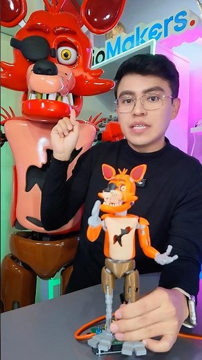Mini Foxy animatronic! Yes, it moves #foxy #fnaf1 #animatronics #jlcpcb #animatronics