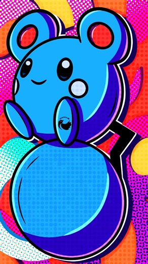Day 583 Azurill • Pop Art Drawing