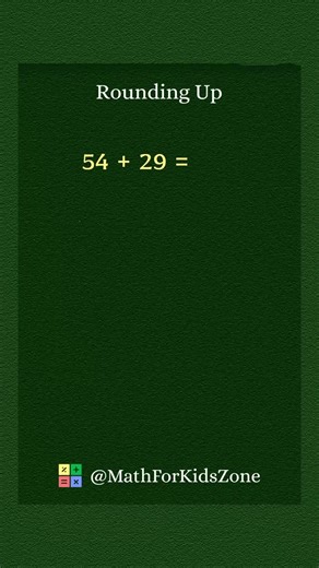 Addition using Rounding Up Method | Grade 2 Math ✅💯 #maths #addition #education #math #mathtricks