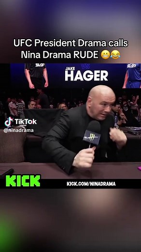 UFC President Drama calls Nina Drama RUDE lmao #ufc #mma #ninadrama #danawhite
