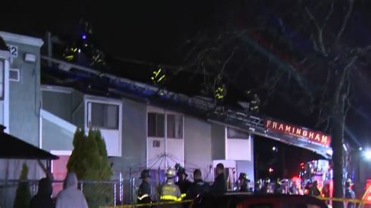 2 rescued, firefighter injured during blaze at apartment complex in Framingham