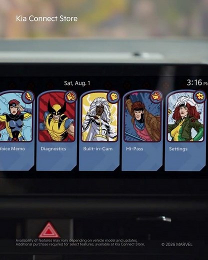 Kia Connect Store | Marvel’s X-Men Display Themes