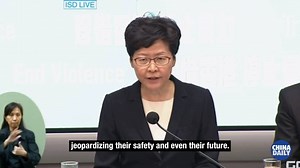 2.1K views · 273 reactions | Hong Kong Chief Executive Carrie Lam Cheng Yuet-ngor on Friday announced the introduction of anti-mask law, to take effect on Oct 5. The law is intended to create a deterrent effect against masked violent protesters and rioters, help end violence and restore law and order in the city. #HongKong | China Daily | Facebook