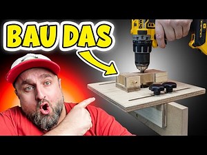 MULTIFUNKTIONALE Bohr Vorrichtung für 1 Euro: IMMER 90 Grad bohren GARANTIERT!