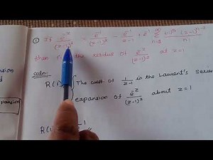 Residue -1# Complex Analysis # Engg.Maths