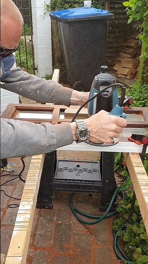 Using the Router to give these window frames a fresher look