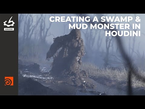 Creating a Swamp & Mud Monster in Houdini with David Silberbauer