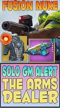 Solar Warlock Fusion Build! Solo GM Alert The Arms Dealer| Destiny 2 Renegades