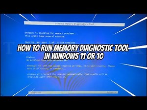How to Run Memory Diagnostic Tool in Windows 11 or 10