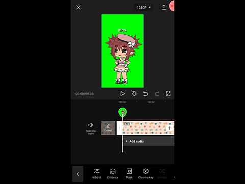 How to use a green screen with gacha life using capcut! ||tutorial||♡♡♡