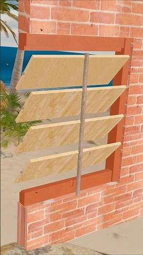 Folding Wooden Window Blinds Design Foldable Window #woodworking