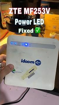 ZTE MF253V Blue Power LED FIXED! أخيرا!! حل مشكلة توقف المودام على الضوء الأزرق