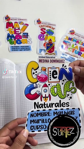 Carátulas adhesivas para cuadernos: cómo hacerlas paso a paso