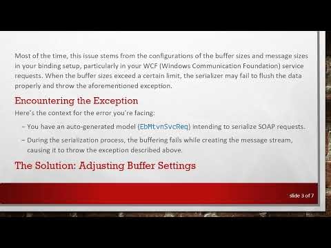 Resolving the Error Flushing XmlSerializer Buffer in .NET Core SOAP Requests