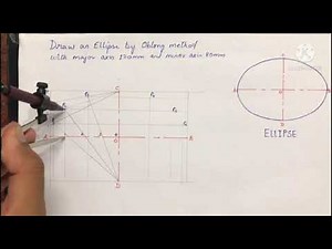 Ellipse | Oblong Method | Conic Sections | Engineering Graphics | RTM Nagpur University