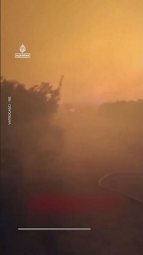 Wildfire rages on Croatia’s Dalmatian Coast island of Brac | AJ #shorts